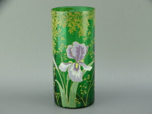 Vase émaillé Legras aux iris