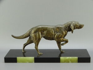Sculpture chien épagneul