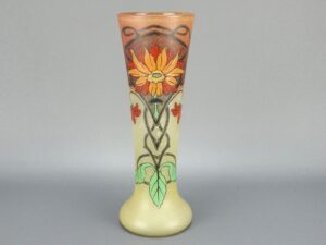 Vase émaillé Legras modèle printemps